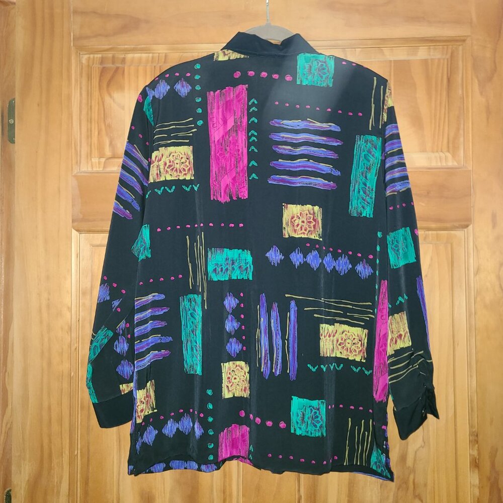 Caliche Collection Multi Patterned Long Sleeve Bu… - image 2